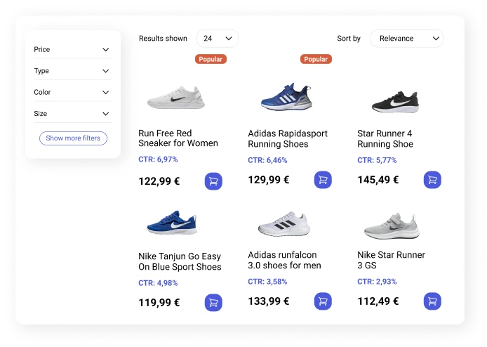 Prefixbox Personalized Search illustration - Personalized results, no AI Re-Ranking